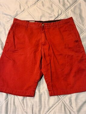 Volcom Men's Red Flat Front Shorts